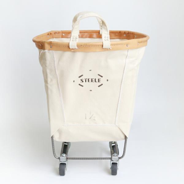 キャンバスバスケット かご 53L アメリカ キャスター STEELE CANVAS BASKET ...