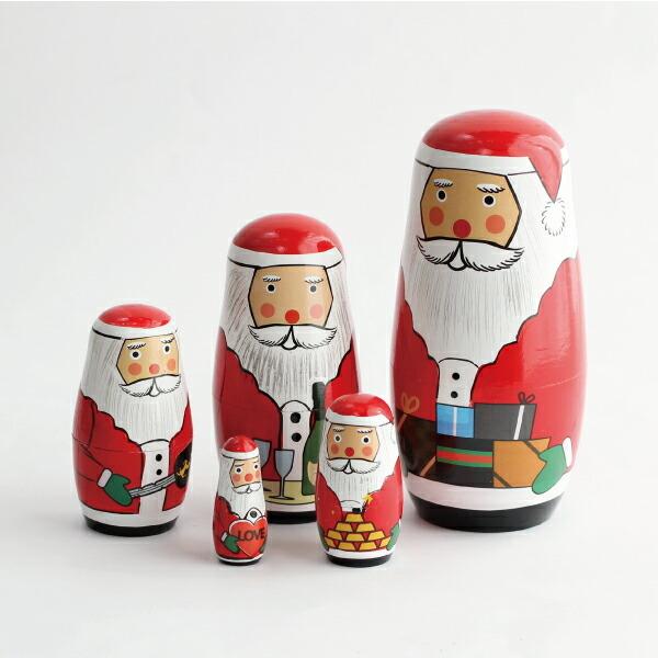クリスマス Xmas 飾り サンタクロース サンタ 置物 マトリョーシカ ディテール Detail ...