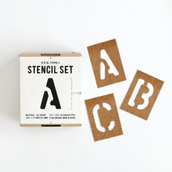 ステンシルシート アルファベット 数字 PACIFIC FURNITURE  パシフィックファニチャ...
