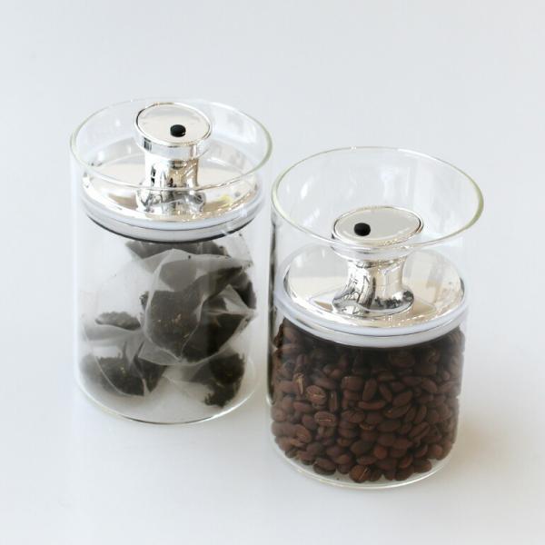 保存容器 キャニスター ガラス 密封 おしゃれ エアリデューサー スリム M