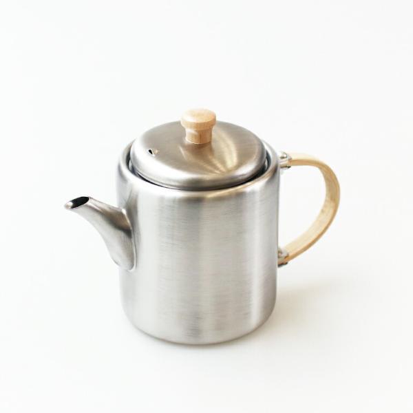 急須 ティーポット ステンレス 小さめ ティータイム ストレートポット 工房アイザワ