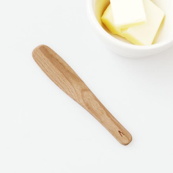 バターナイフ スプレター ヘラ 木製 ブナ材 ナチュラル 新潟県三条市 タダフサ