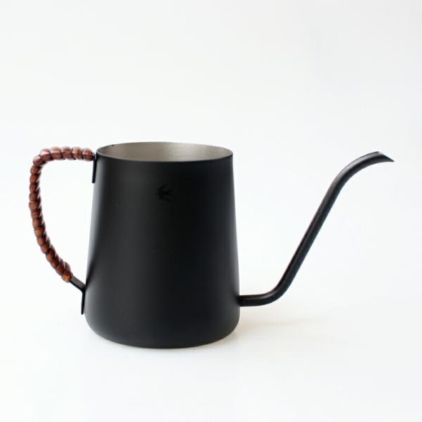 ドリップポット 390ml 1〜4杯分 ステンレス 持ち手ラタン 籐 シンプル ツバメ  グローカル...