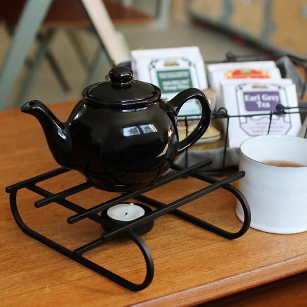 ティーポット 保温 アロマウォーマー 鉄 おしゃれ 北欧 キャンドル CINQ サンク  ポットウォ...