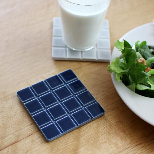 コースター タイル 磁器 四角 スクエア 水はけ 清潔感 くっつかない シンプル 中川政七商店 TH...