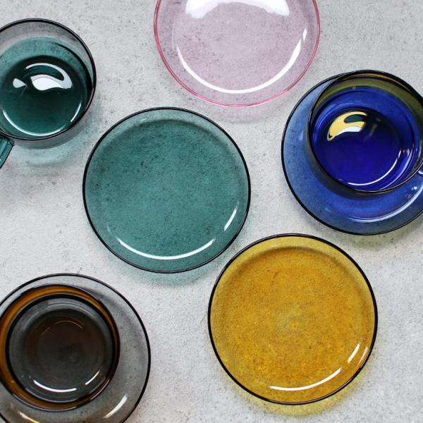 小皿 デザート皿 フルーツ皿 ソーサー ガラス アマブロ amabro HEAT-PROOF DIS...