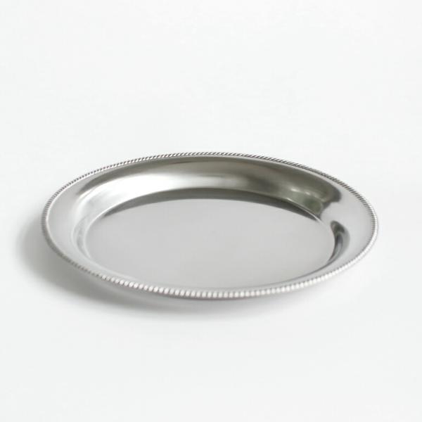 平皿 ラウンドプレート トレー ステンレス φ23cm イタリア製 業務用食器 MOTTA モッタ ...