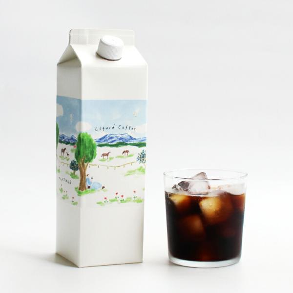 アイスコーヒー 無糖 ギフト 1L 深入り 焙煎 本格 エチオピア コロンビア ヤマとカワ珈琲店 リ...
