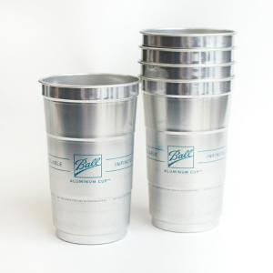 アルミ タンブラー 400ml 4個セット | おしゃれ レモンサワー グラス