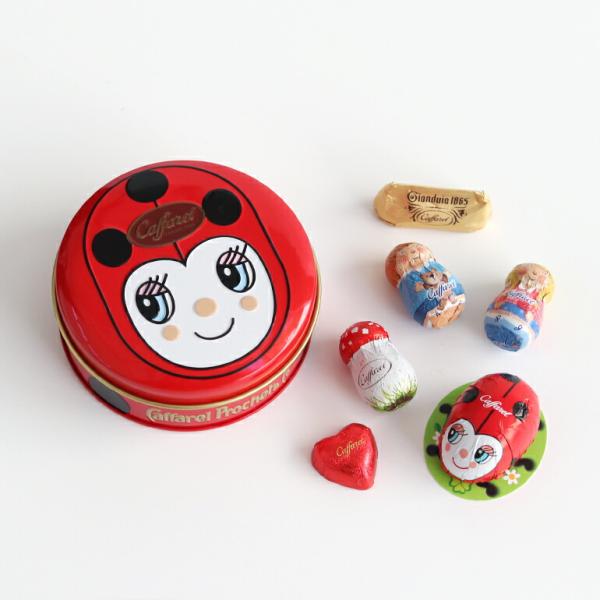 チョコレート ギフト てんとう虫 チョコレート缶 イタリア ジャンデゥーヤ Caffarel カファ...