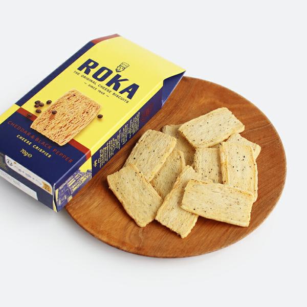 チーズスナック チェダーチーズ おつまみ お菓子 パイ生地 オランダ ブラックペッパー ROKA ロ...