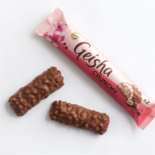 チョコレート フィンランド クランチ バー ミルクチョコ Fazer ファッツェル ゲイシャクランキ...
