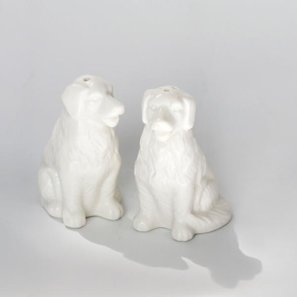 ソルト&amp;ペッパー 調味料入れ 塩コショウ入れ 犬 ゴールデンレトリーバー PUEBCO プエブコ 陶...