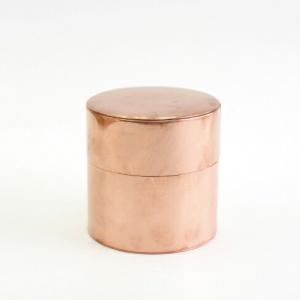 純銅製 茶筒・建水セット（木箱入り） アサヒ 食楽工房 : ツバメの匠総