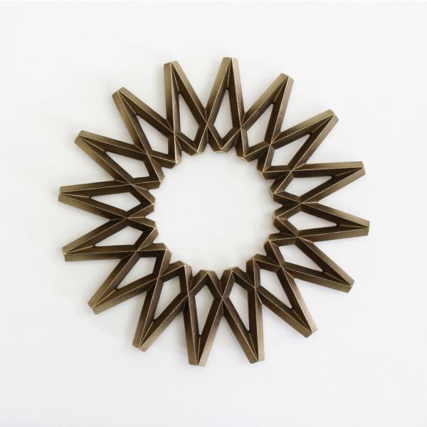 鍋敷き 銀河 真鍮 ポットマット 鋳物 鋳肌 二上 日本製 フタガミ FUTAGAMI