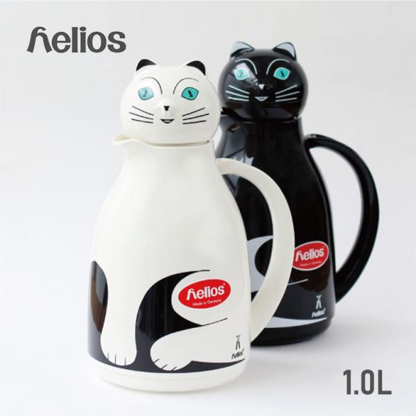 ポット 魔法瓶 ジャグ 保温保冷 ネコ ヘリオス heliosThermo Cat 1.0L サーモ...