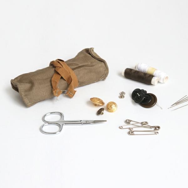 軍放出品 ソーイングセット イタリア軍 デッドストック ミリタリー 針 糸 ハサミ ボタン