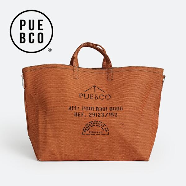 トートバッグ 大容量 ナイロン 防水 PUEBCO プエブコ アウトドア ブラウン おしゃれ FLE...