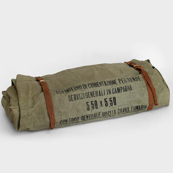 軍放出品 ミリタリー テントケース イタリア軍 デッドストック キャンバス カバー 収納 アウトドア