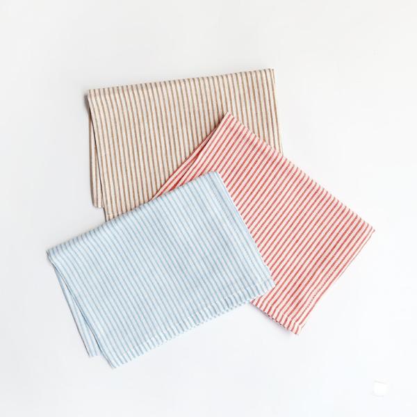 キッチンクロス ふきん コットン ループ付き 薄手 ランチョンマット お弁当包み おしゃれ ストライ...