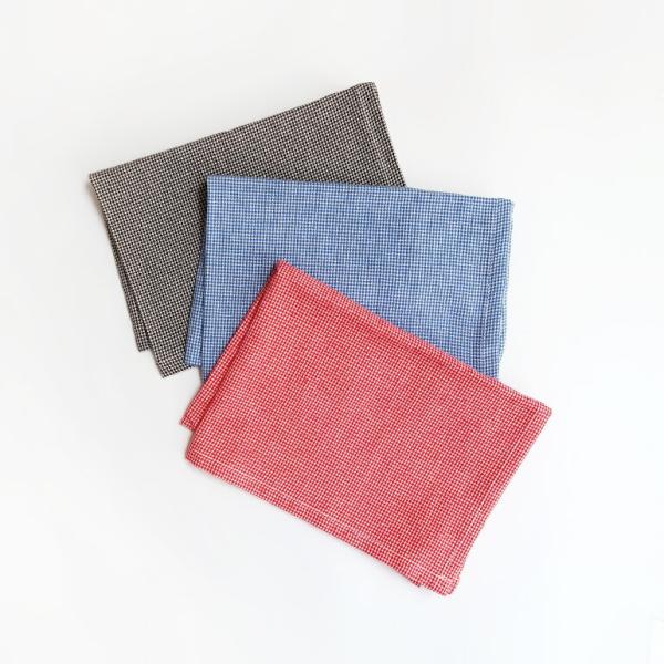 キッチンクロス ふきん コットン ループ付き 薄手 ランチョンマット お弁当包み おしゃれ 千鳥格子...