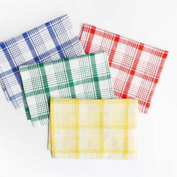 キッチンクロス ふきん コットン ループ付き 薄手 ランチョンマット お弁当包み おしゃれ チェック...