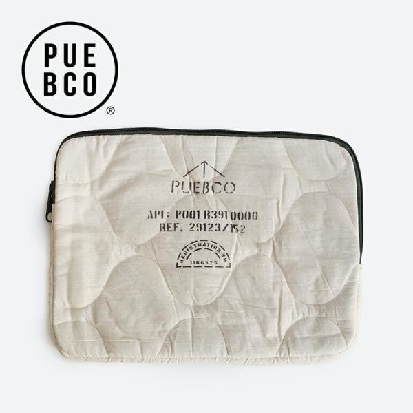 タブレットケース ラップトップケース  15インチ PUEBCO プエブコ おしゃれ キルト QUI...