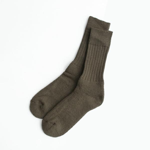 ミリタリー 軍放出品 ソックス 靴下 イタリア軍 イタリア製 80年代 ウールナイロン パイル地 オ...