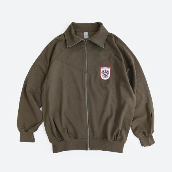 ミリタリー 軍放出品 ジャケット デッドストック オーストリア軍 オリーブ トレーニングジャケット ...