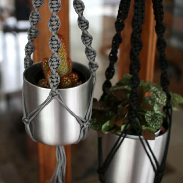 HINODE ヒノデ MACRAME SINGLE プラントハンガー S マクラメ編プラントハンギン...