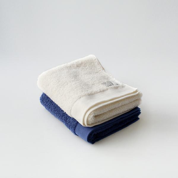 フェイスタオル 今治 ホワイト ネイビー 34×80 パシフィックファニチャー サービス オーガニッ...