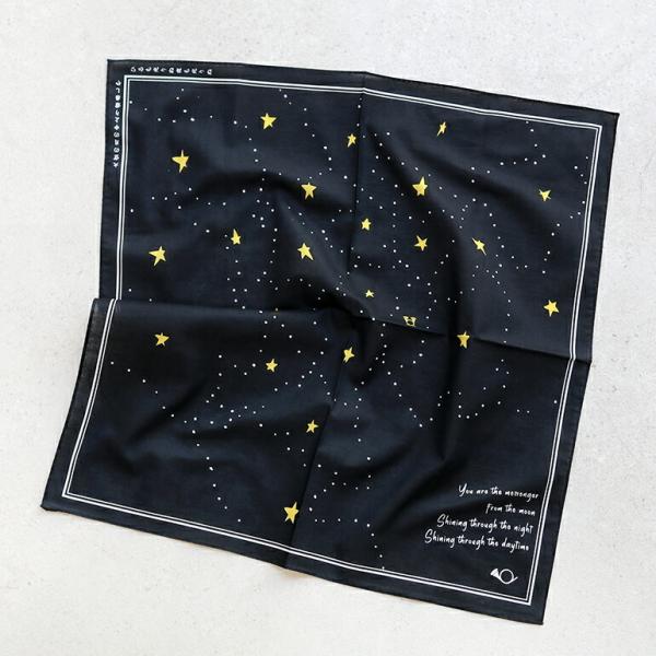 ハンカチ プレゼント 夜空のハンカチーフ げっこうそうがざいてん 月光荘画材店