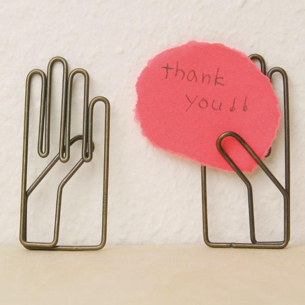 クリップ 文房具 右手 ユニーク ブロンズ げっこうそうがざいてん 月光荘画材店 右手クリップ 1個...