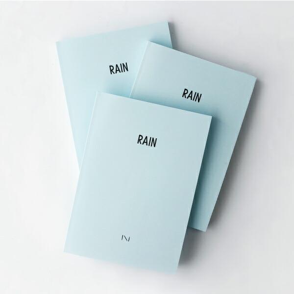 ノート 青 RAIN A5 440ページ 無地 イラストレーター Noritake ノリタケ