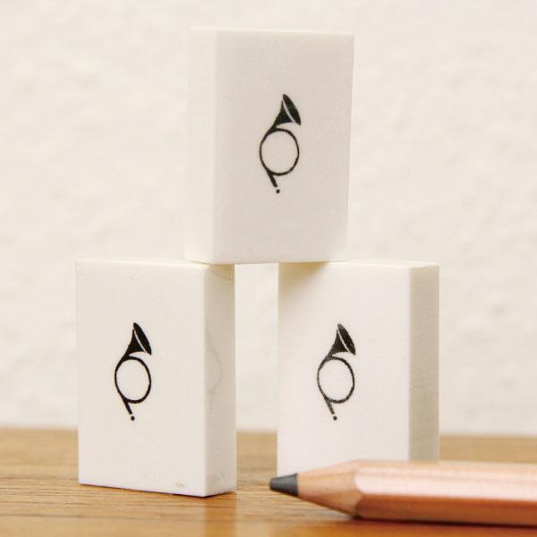 消しゴム プラスチック ミニ 2個セット ホルンマーク げっこうそうがざいてん 月光荘画材店