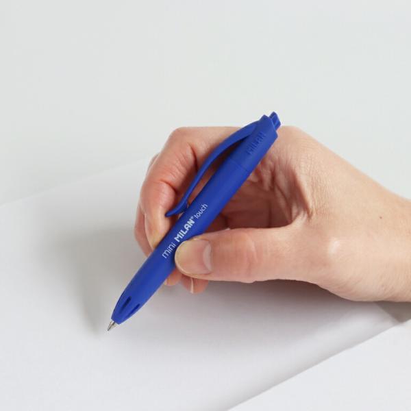 ボールペン ミニサイズ MILAN ミラン ノック式  mini P1 touch ブルー ポケット...