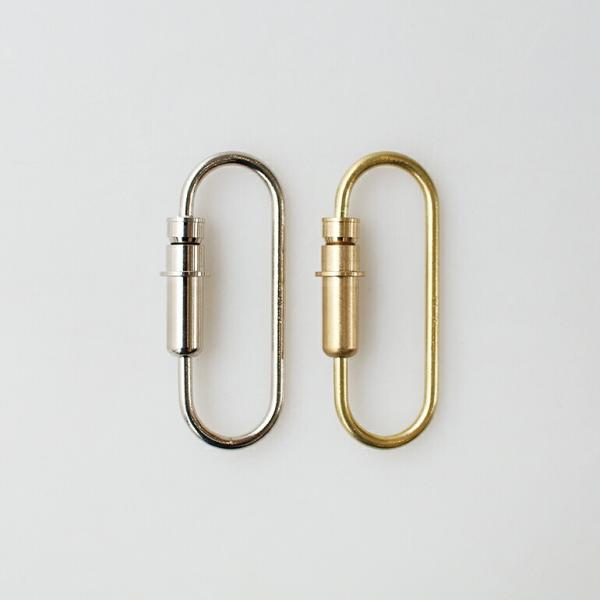 カラビナ おしゃれ バレットモチーフ ニッケル ブラス Bullet Carabiner キャンディ...