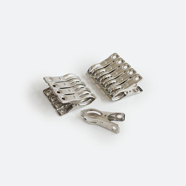 クリップ ステンレス 洗濯バサミ 袋留め 耐久性 10個入り セット BUFF バフ Stainle...