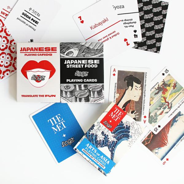 トランプ ゲーム おしゃれ 浮世絵 日本語 日本食 Lingo リンゴ Japanese Cards...