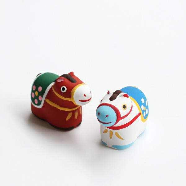 正月飾り 干支 午 馬 2026年 ミニ 置物 オブジェ おみくじ 陶器 おしゃれ 中川政七商店 招...