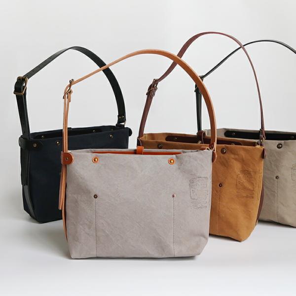 ショルダーバッグ トートバッグ ユニセックス A4 革 レザー キャンバス Suolo スオーロ N...