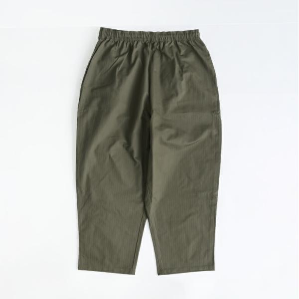 イージーパンツ レディース メンズ ヘリンボーン コットン ウエストゴム 紐 バルーン VOIRY ...