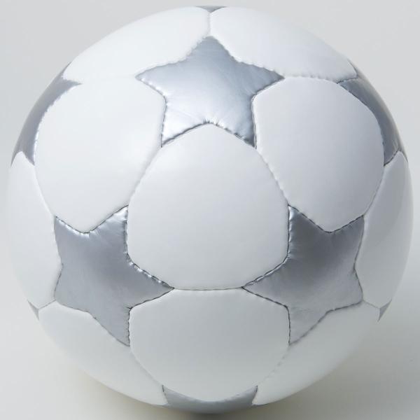 フットサルボール STAR BALL サッカーボール フットサルボール スターボール シルバー/ホワ...