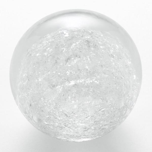 ペーパーウェイト SECCA 置物　ガラス工芸　ガラス細工 オブジェ 文鎮 ペーパーウェイト 雪花 ...