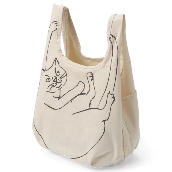 エコバッグ ルートート ルーショッパーミニマルシェ 猫グッズ 小さめサイズ かわいい 折りたたみ シ...