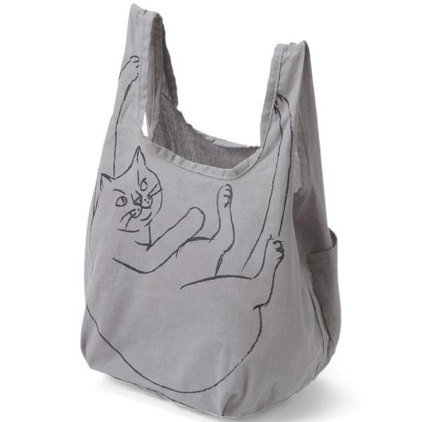 エコバッグ ルートート ルーショッパーミニマルシェ 猫グッズ 小さめサイズ かわいい 折りたたみ シ...