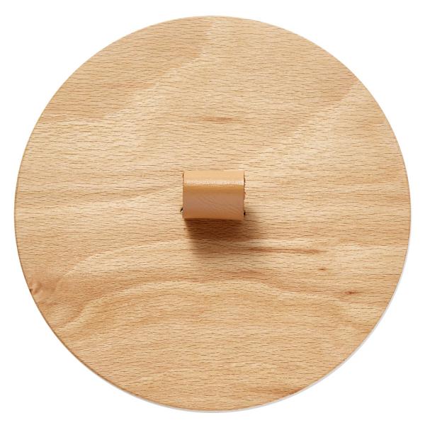 【在庫処分】ゴミ箱 ideaco イデアコ TUBELOR HOMME専用フタ キフタ 本革 天然木...