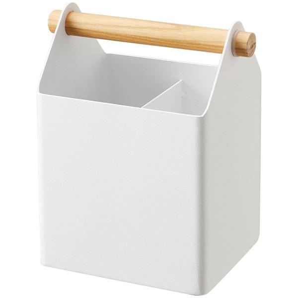 ペン立て 正規品 tosca ペンスタンド 仕切り付き 大きめ ペンホルダー 山崎実業 ホワイト