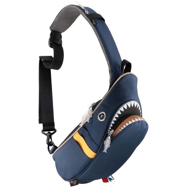 ウエストポーチ MORN CREATIONS シャークスリングバッグ ファスナー付きポケット ウエス...