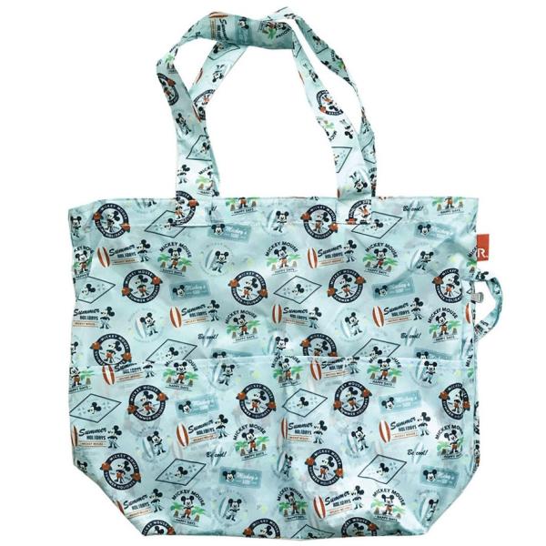 エコバッグ ルートート IP.フリンク ディズニー コンパクト収納 ファスナー開閉 折りたたみ ショ...